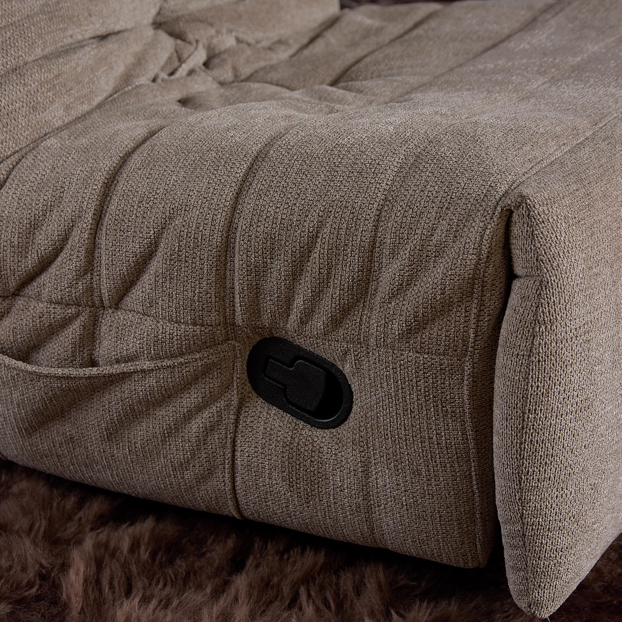 Relaxfauteuil Zen | Draaibaar | Geplooide bekleding