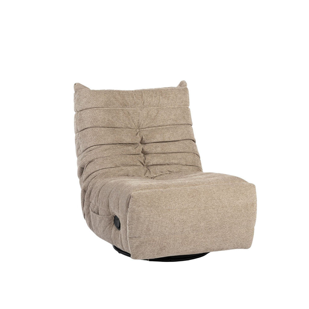Relaxfauteuil Zen | Draaibaar | Geplooide bekleding