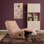 Relaxfauteuil Zen | Draaibaar | Geplooide stof