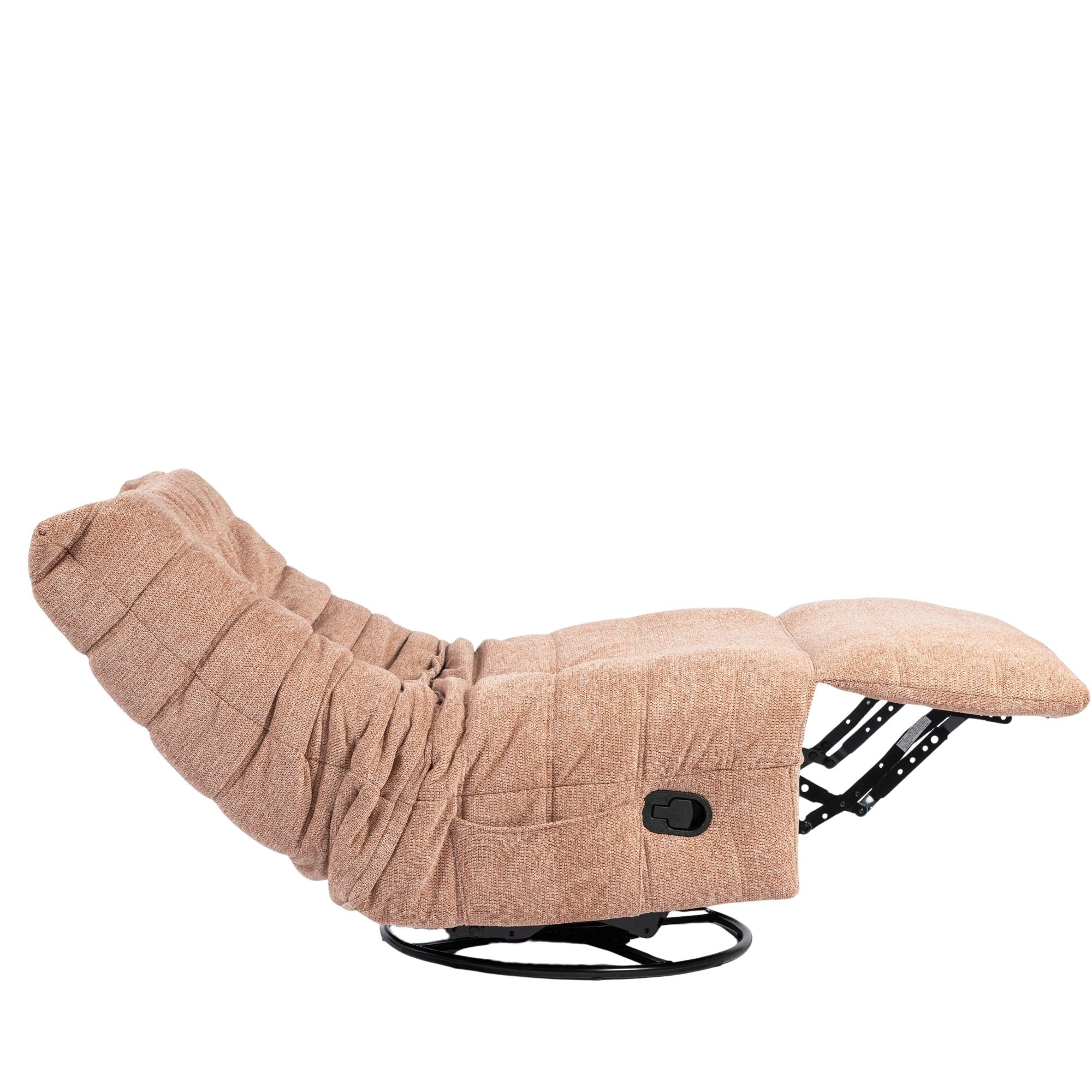 Relaxfauteuil Zen | Draaibaar | Geplooide stof