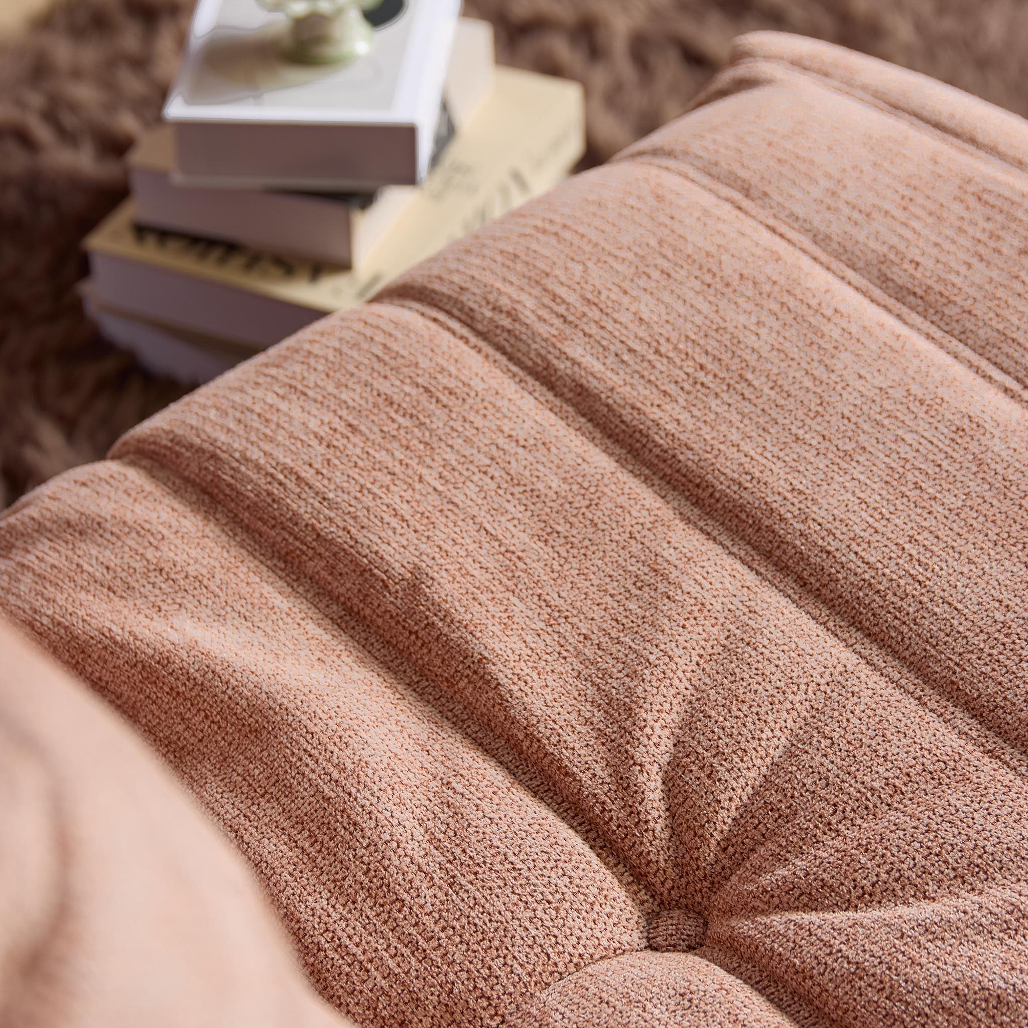 Relaxfauteuil Zen | Draaibaar | Geplooide stof