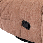 Relaxfauteuil Zen | Draaibaar | Geplooide stof