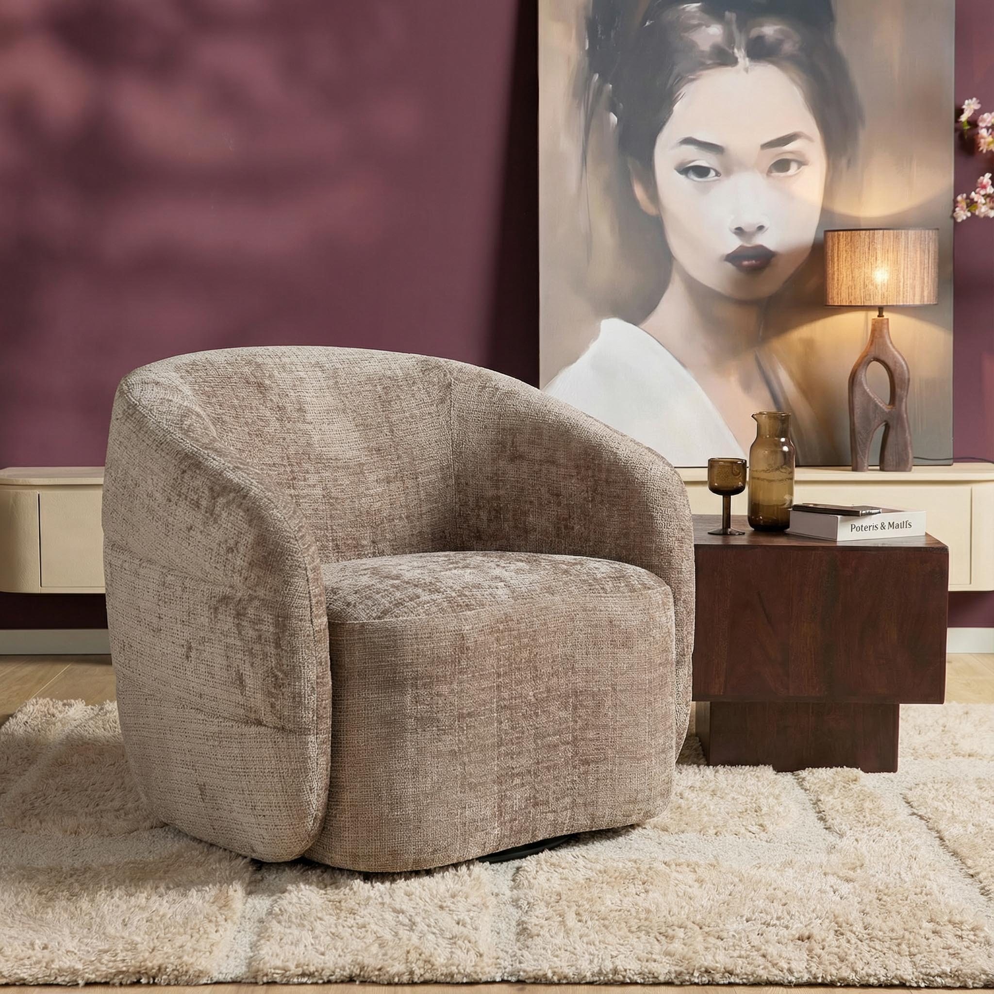Fauteuil Yara | Draaifauteuil | Zachte vormen