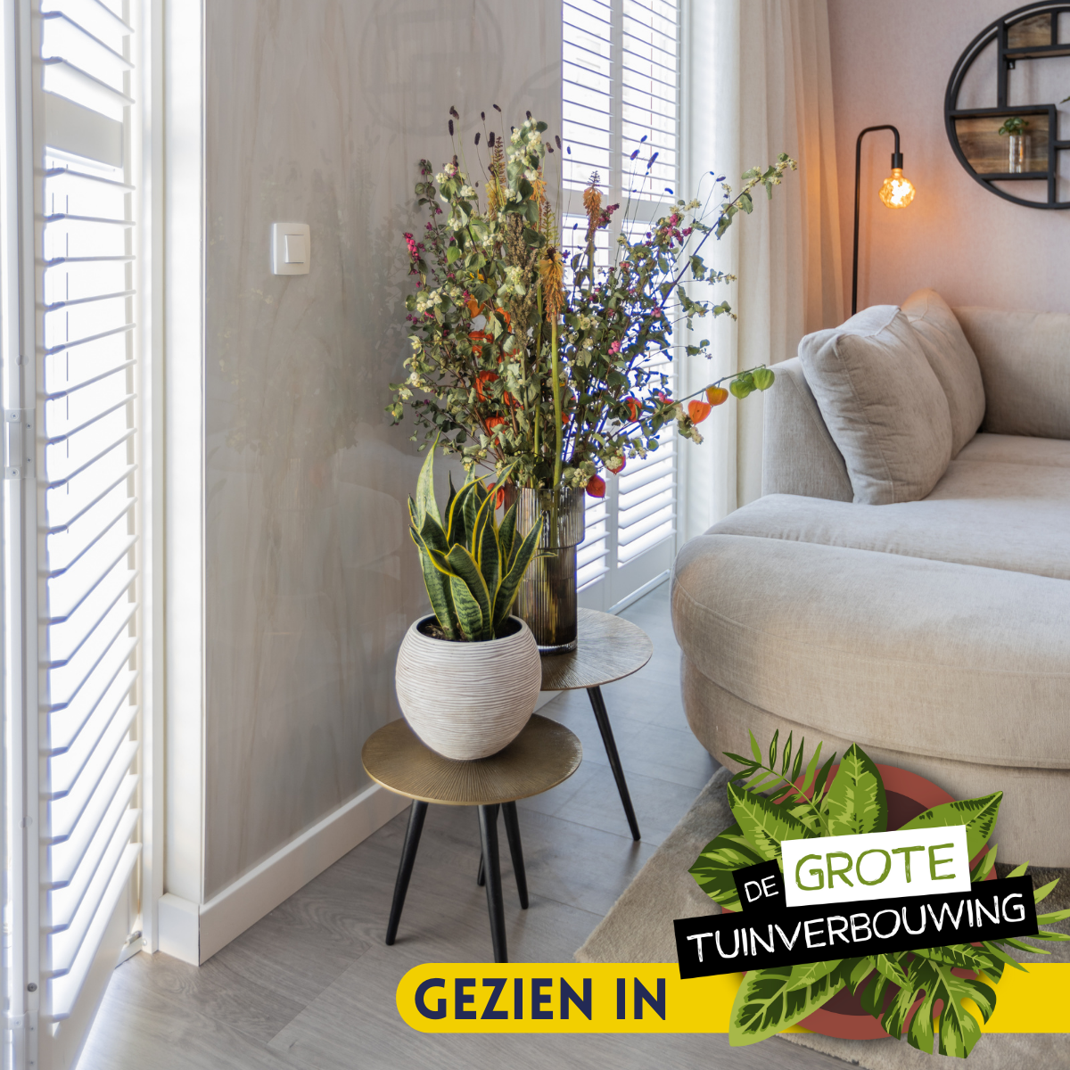 Bijzettafel Set Ryas | 3-delig | Goud & Zwart