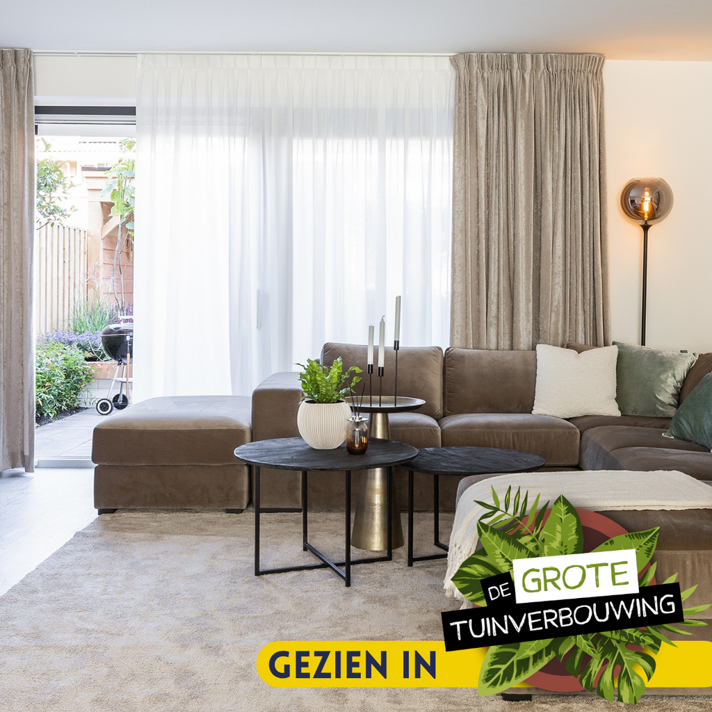 Salontafel Arlington | Set van 2 | Mangohout Zwart