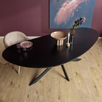 Eettafel Cloud | 240x110 | Organisch eiken & Zwart