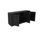 Dressoir Brussel | 3-Deurs | Mangohout Black