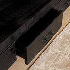 Tv meubel Boaz Black | 4 laden | Mangohout zwart