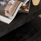 Tv meubel Boaz Black | 4 laden | Mangohout zwart