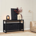 Dressoir Boaz Black | Mangohout | Zwart