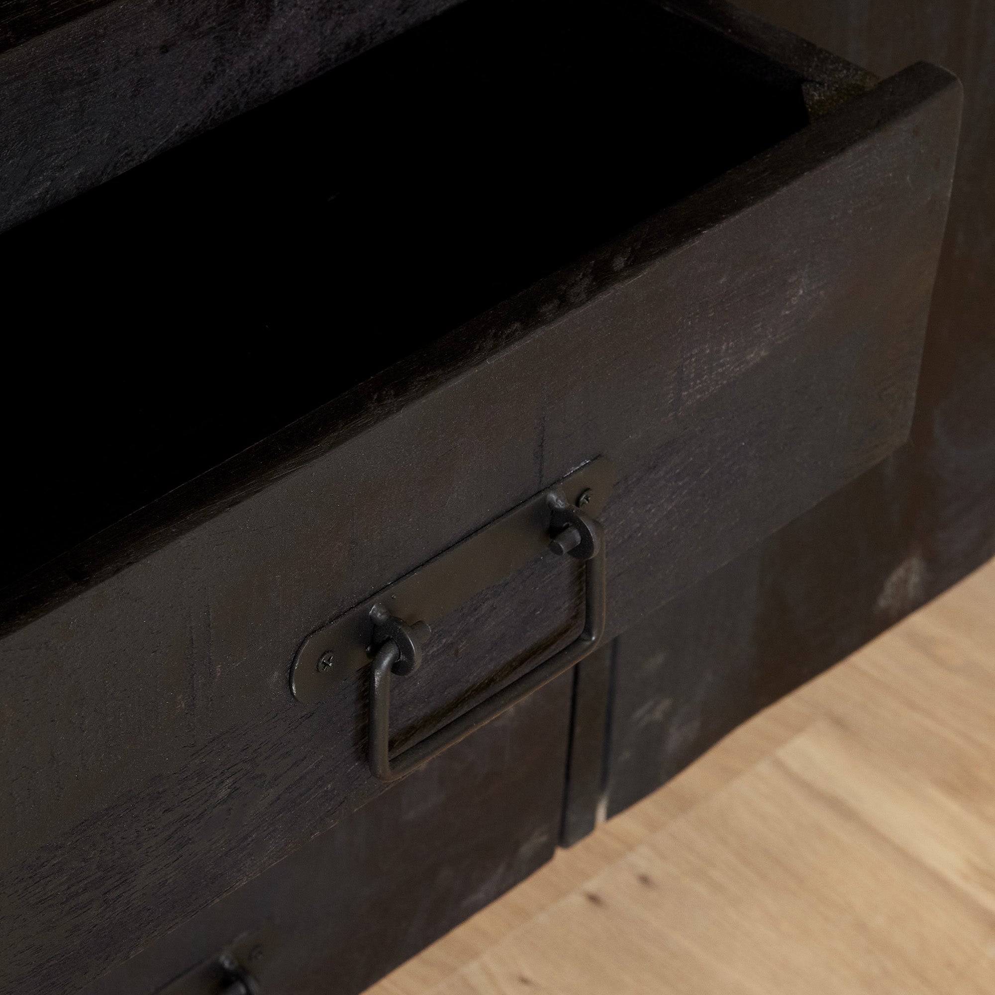 Dressoir Boaz Black | Mangohout | Zwart