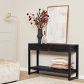 Sidetable Boaz | 2 Laden | Mangohout Zwart