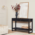 Sidetable Boaz | 2 Laden | Mangohout Zwart