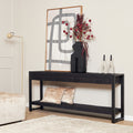 Sidetable Boaz | 4 Laden | Mangohout Zwart