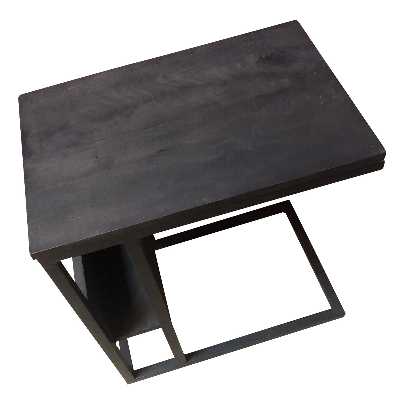 Slider Mangohout | Zwart Frame | Massief mango