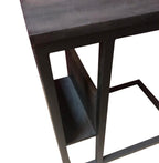 Slider Mangohout | Zwart Frame | Massief mango