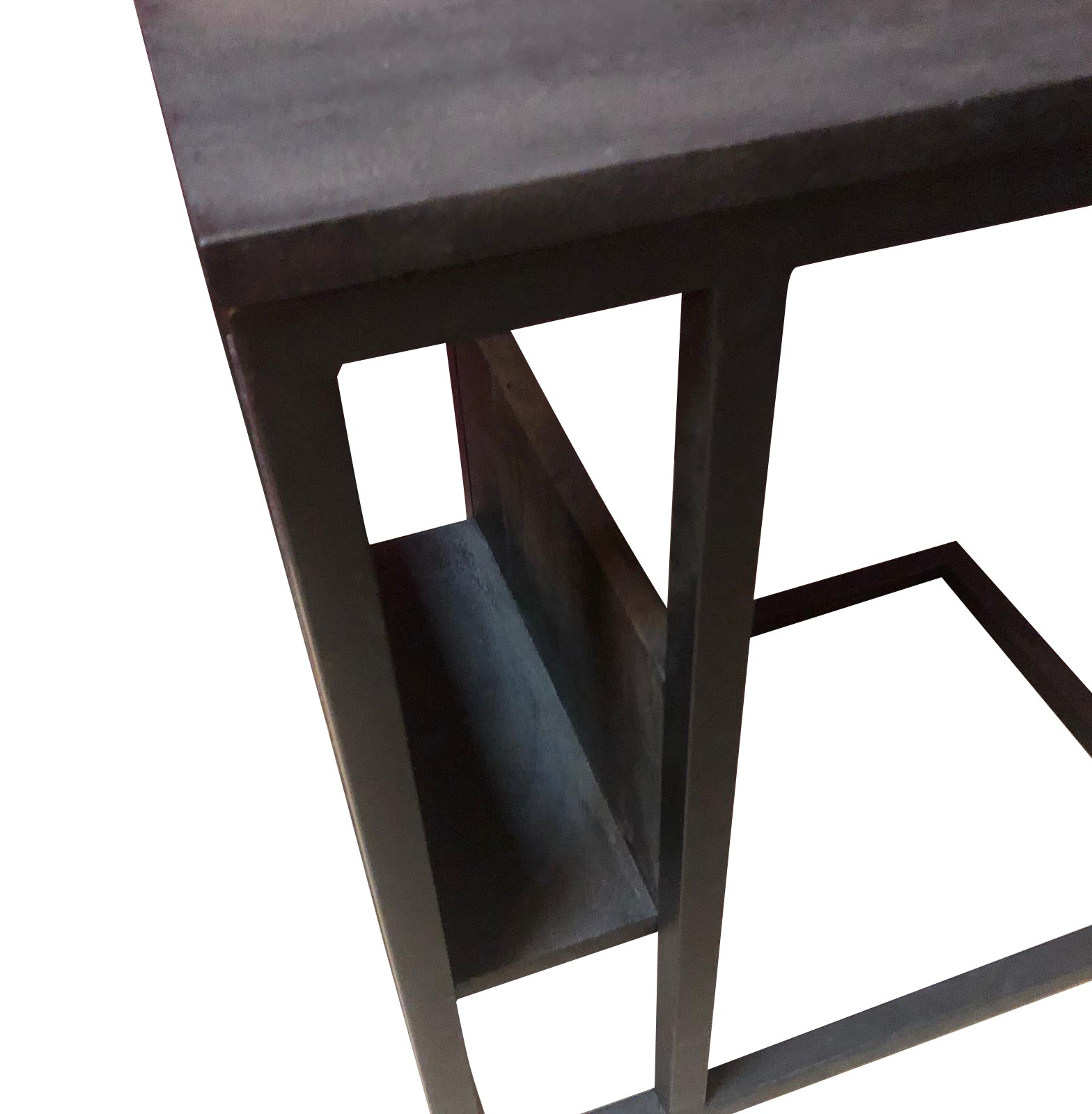Slider Mangohout | Zwart Frame | Massief mango